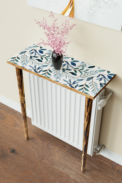 Hediyeler Kapında "Blue Garden" Petek Üstü Raf Modern 2 Ayaklı Dresuar Kalori...