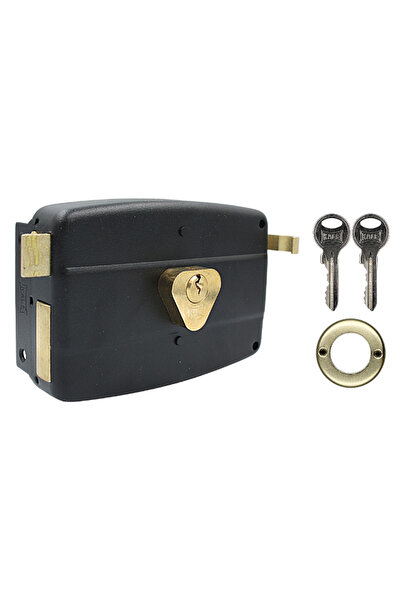 Kale Kilit Kale 157Aeco Cylindrical Rolled Iron Door Lock Black (14Mm-52Mm)