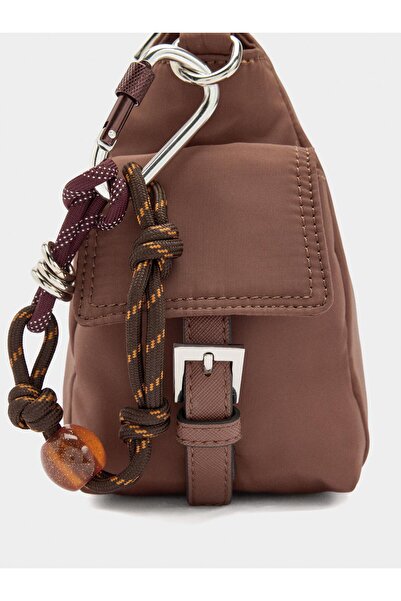 PARFOIS Charm'lı Teknik Kumaş Çapraz Çanta