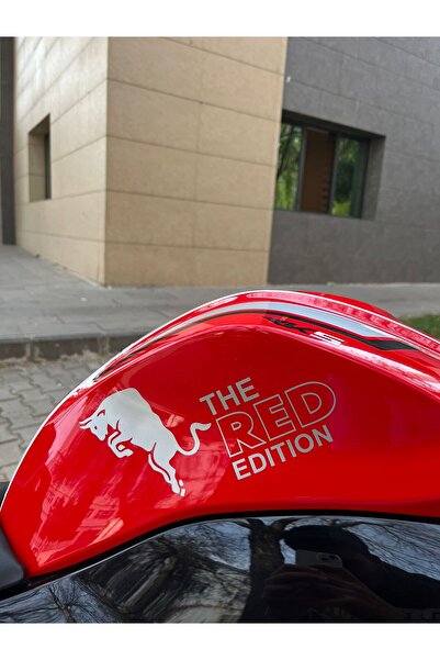 Mavera Stickers The Red Edition (RDBLL) (1 Adet) Gri Sticker Motor-Araba-Kask...