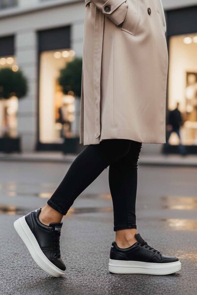 Lufian Pantofi casual de zi cu zi pentru femei, din piele naturală, cu talpă ...