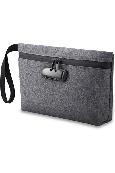 Arabest Smell Proof Bag, Smell Proof Pouch, Scent Proof Storage Case with Combination Lock (Grey)