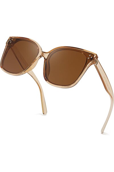 FEISEDY نظارات شمسية مربعة مستقطبة بتصميم كلاسيكي للنساء والرجال، نظارات شمسي...