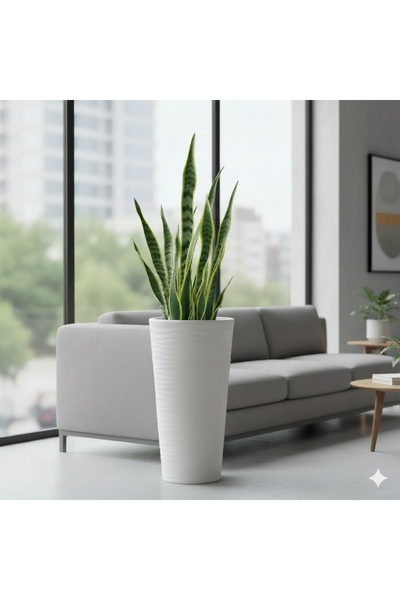 Alezy KVT2 İç Drenaj Hazneli Kumsal Çiçek Vazosu 9 Litre