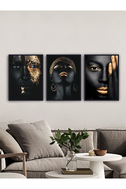BabelHome AFRİKALI KADINLAR MODERN ÇERÇEVELİ TABLO - ÇERÇEVELİ POSTER - TABLO...