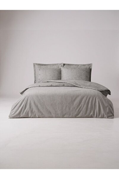 Özdilek Natural Ranforce Double Duvet Cover Set – 4 Pillowcases, 100% Cotton