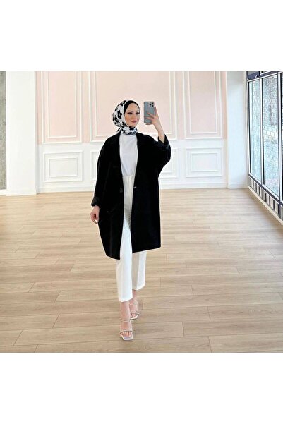 TANISA Arelis Button Detail Long Blazer Jacket Tns-4296