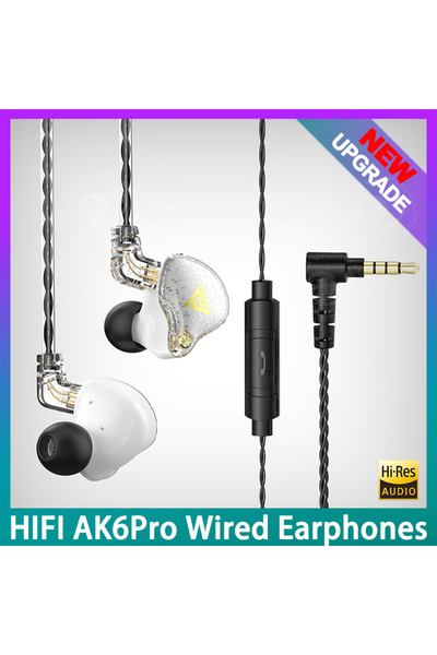 Choice New White QKZ Original AK6 Pro EDX Pro In Ear Monitor Sport Noise Canc...