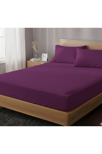 Alpateks Home طقم ملاءات سرير فردي مقاس 180×240 سم بدون مطاط، 100% قطن