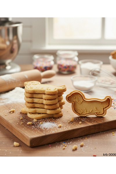 EGATOPTAN Cute Dog Shaped Biscuit Mold Cookie Dough Cutter Play and Candy Dou...