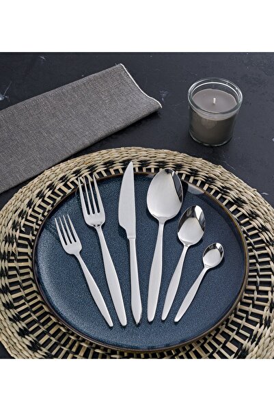 ALBETTO Camellia Plain 36 Pieces 6 Person Cutlery Set