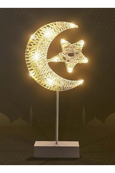 festive أضواء رمضان - زينة عيد الفطر - أضواء LED على شكل نجوم لتزيين الطاولة