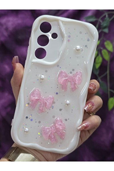 Magic Ring جراب هاتف سامسونج جالاكسي A35 المتوافق مع اللون الوردي بتفاصيل فيو...