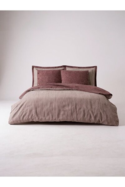 Özdilek Natural Ranforce Double Duvet Cover Set – 4 Pillowcases, 100% Cotton