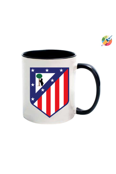 CERCİBAZAAR كأس مطبوع مع شعار أتلتيكو مدريد