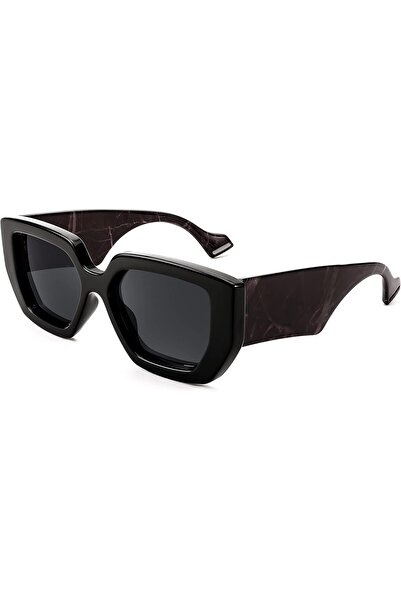 FEISEDY Oversized Square Sunglasses for Women Men Vintage Thick Frame Shades