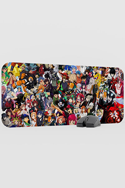 mousepad bastir شخصيات أنمي V1 - لوحة ماوس مطاطية للألعاب مقاس 70×30 سم مع قا...