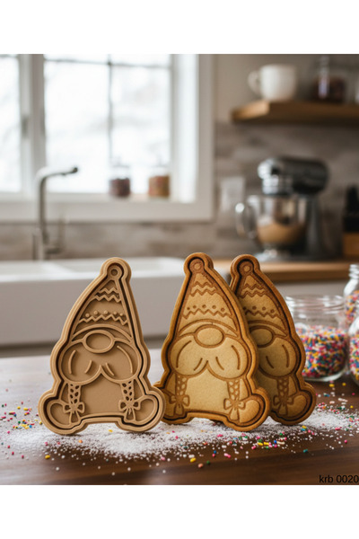 EGATOPTAN Cute Christmas Gnome Shaping Mold Cookie Dough Cutter Play and Cand...