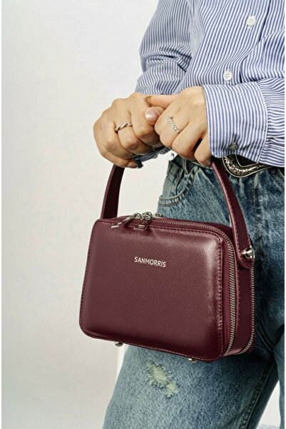 SUYKA BAGS Kadın Çift Fermuarlı Omuz ve Çapraz Çanta