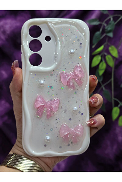 Magic Ring جراب هاتف سامسونج جالاكسي S25 FE المتوافق مع اللون الوردي اللامع م...