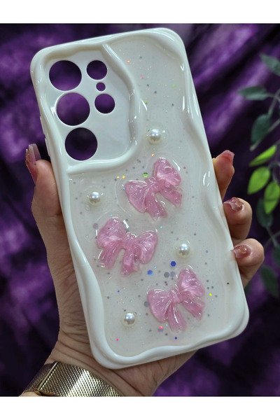 Magic Ring جراب هاتف سامسونج جالاكسي S25 ألترا المتوافق مع اللون الوردي بتصمي...