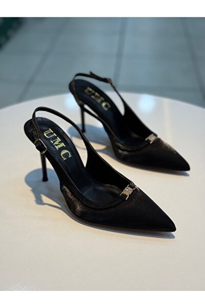 Alphus Serrace Buckle Open Back Stylish Siteletto