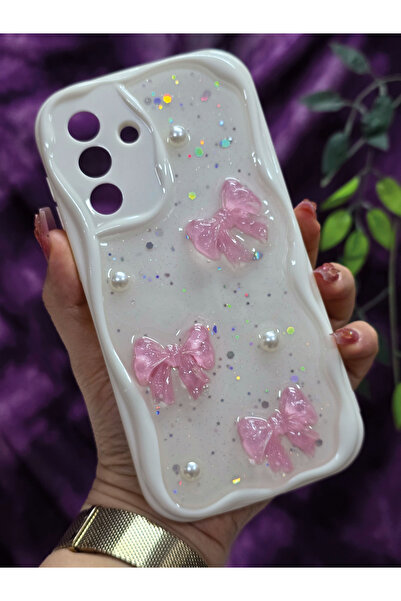 Magic Ring جراب هاتف سامسونج جالاكسي A36 المتوافق مع اللون الوردي بتفاصيل فيو...