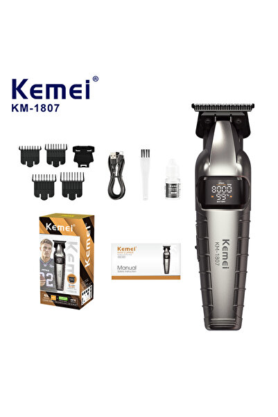 Kemei 10w Strong Powerful Hair Clipper Anti-slip Handle USB Hair Trimmer