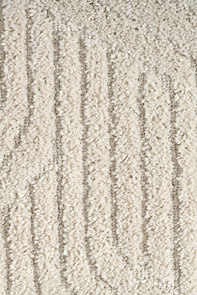 Raschel Carpet Kaymaz Taban Moopy Krem Bukleli Yumuşak Soft Dokuma Yolluk Halı Antialerjik Yolluk Lp1003a_krem