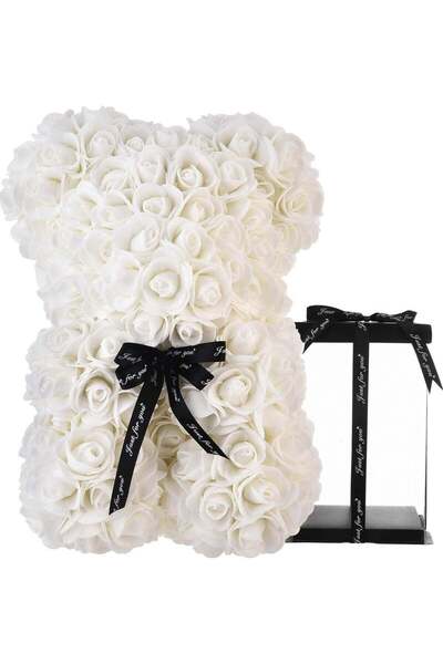 festive هدية دب تيدي وردة