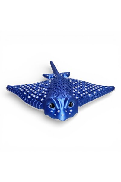 Deniz3DToys Hareketli Benekli Eagle Vatoz Oyuncak - Vatoz Balık Figürü - Parl...