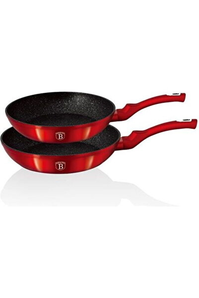 Berlinger Haus Set 2 tigai marmorate (3 straturi) Metalic Line Burgundy Berli...