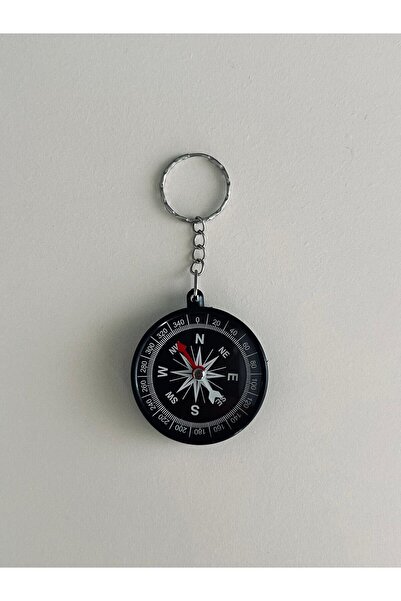 KAYLANIN DÜNYASI Compass Keychain Showing Direction and Qibla – Gift Mini Compass with Metal Chain