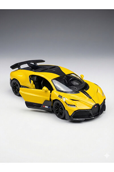 PERLAEVKAHVE سيارة أوجاتي ديفو المعدنية ذات التصميم الرياضي - 12 سم - أصفر رياضي