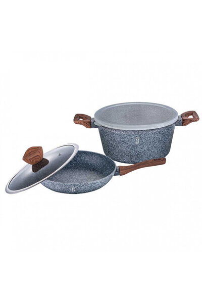 Berlinger Haus Pot with lid and frying pan set, BH6199 Forest Line