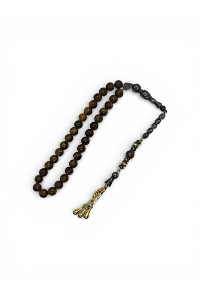 EnazStore Special Design Tasseled Tiger's Eye Prayer Beads