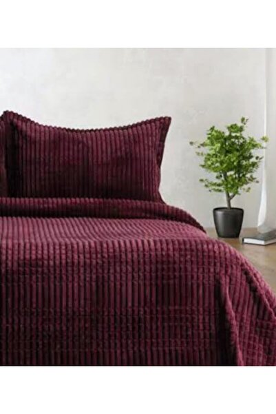 Blue Home Merinos Modern Line 3 Piece Double Blanket Set Color: Bordo