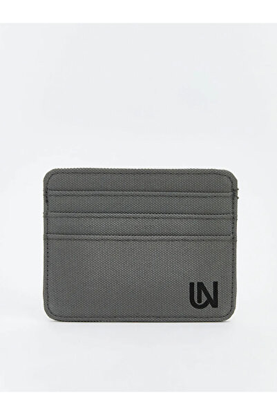 LC Waikiki Lcw Accessories Anthracite Leather-Look Men's Card Holder