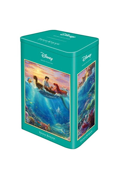 Schmidt Spiele Thomas Kinkade Studios: Disney - Ariel în cutia metalică nostalgică, puzzle (500