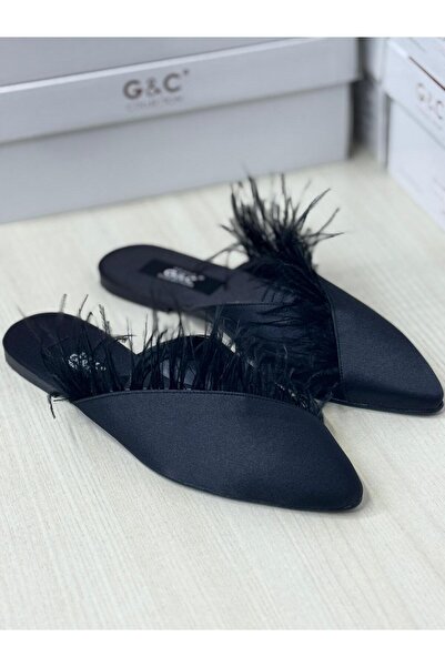 MİSS AYZA İÇTEN GELEN ŞIKLIK Gc 174 Gift, Dowery, Jurdanli Pointed-Toe Women's House Slippers