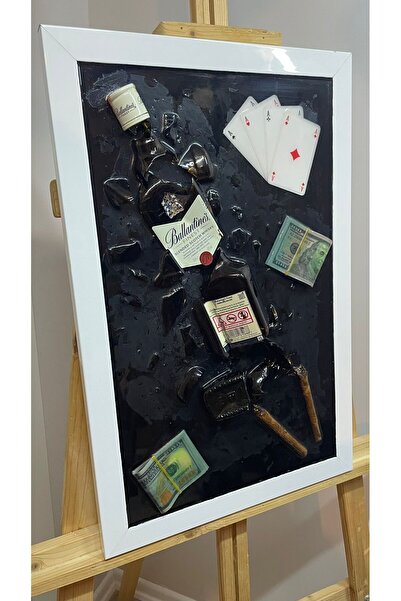 MH Art Room Viski Şişesi Modern Epoksi Tablo Ev/Ofis Hediye