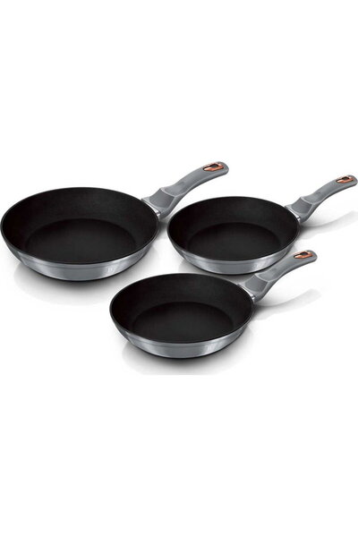 Berlinger Haus Set 3 tigai marmorate, din aluminiu forjat, Moonlight Collecti...