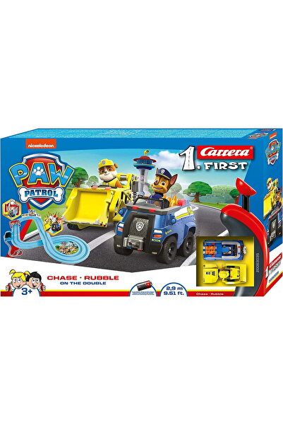 Carrera First racetrack PAW Patrol On the Double Chase Rubble 2,9m