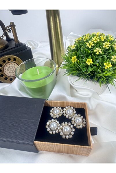 jasmina store incili taşlı şık düğme 5 adet