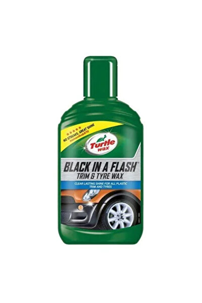 Turtle Wax Dressing Chedere si Anvelope Black In A Flash Trim and Tyre Wax, 3...