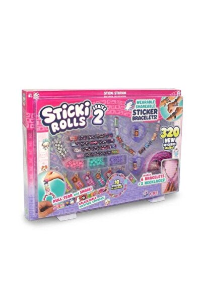 Sky Castle مجموعة ستيكي رولز سيريز 2 ستيكي ستيشن، مجموعة أدوات تجميع المجوهرات والملصقات المثالية التي يمكنك صنعها بنفسك