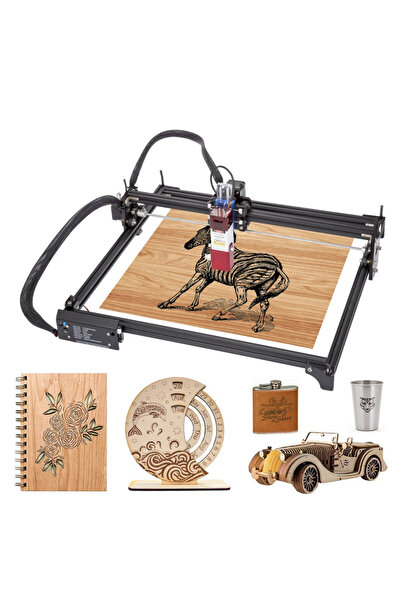 zetcarve MasaÜstü CNC Diyot Lazer Makinesi Yarı Demonte Sistem