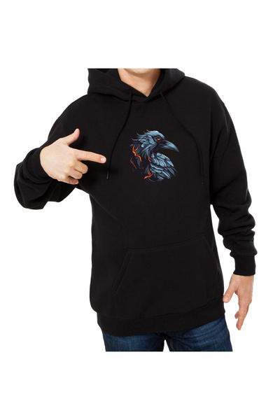 Gadali Мъжка - Дамска Оверсайз суитшърт с качулка и дълги ръкави с мотив на г...