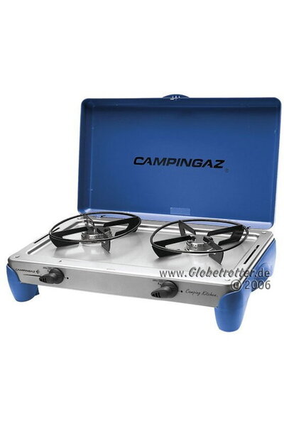 Campingaz Camping Kitchen 2 DE, gas cooker (gray, for refillable gas bottles)