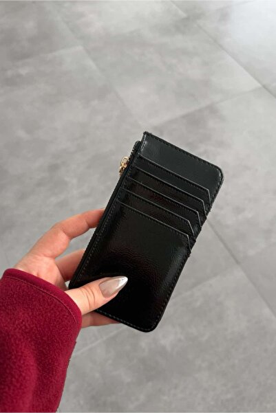 Yuka Atelier Faux Leather Wallet with Shiny Nomu Card Holder Detail